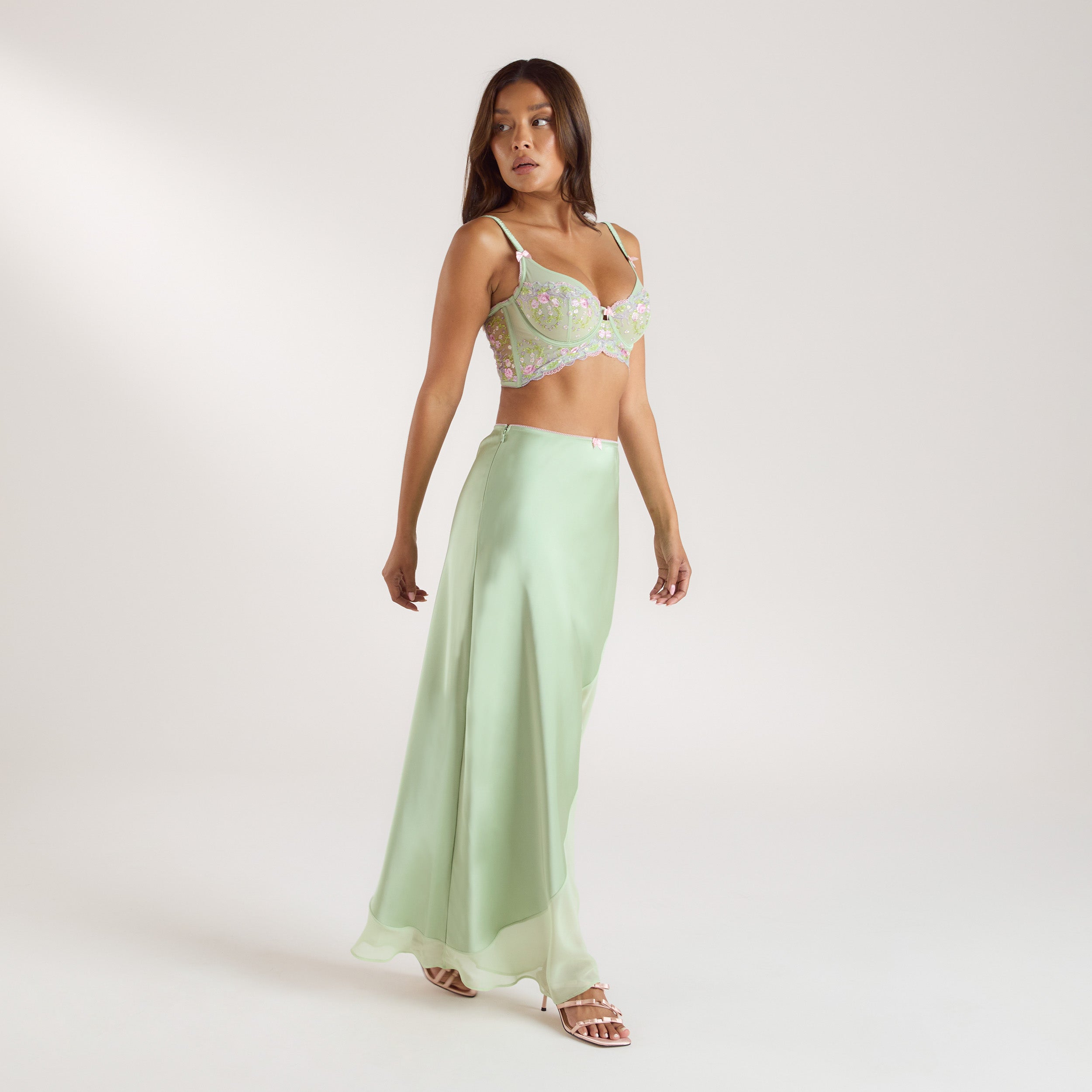 Elyssia Longline BH & Rok | Elyssia Longline BH (Set) - Groen