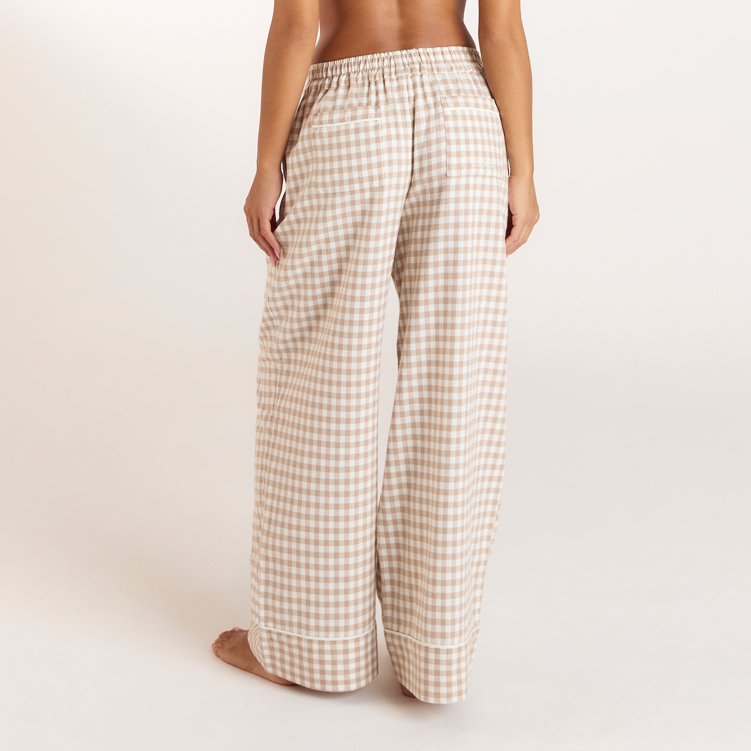 Gingham Pyjama Broek | Gingham Pyjama Broek - Beige