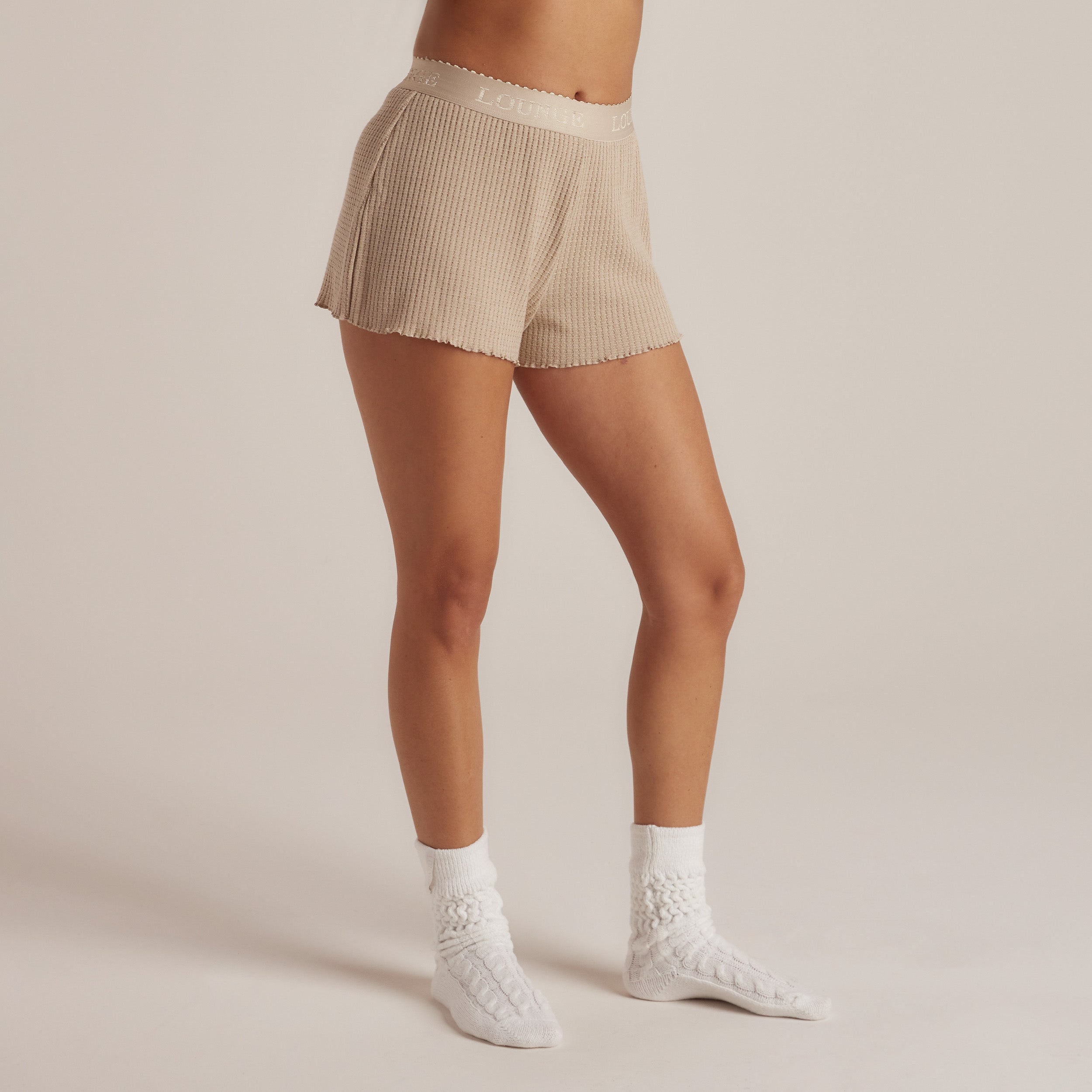 Soft Waffle Pyjama Korte Broek | Imaani, S