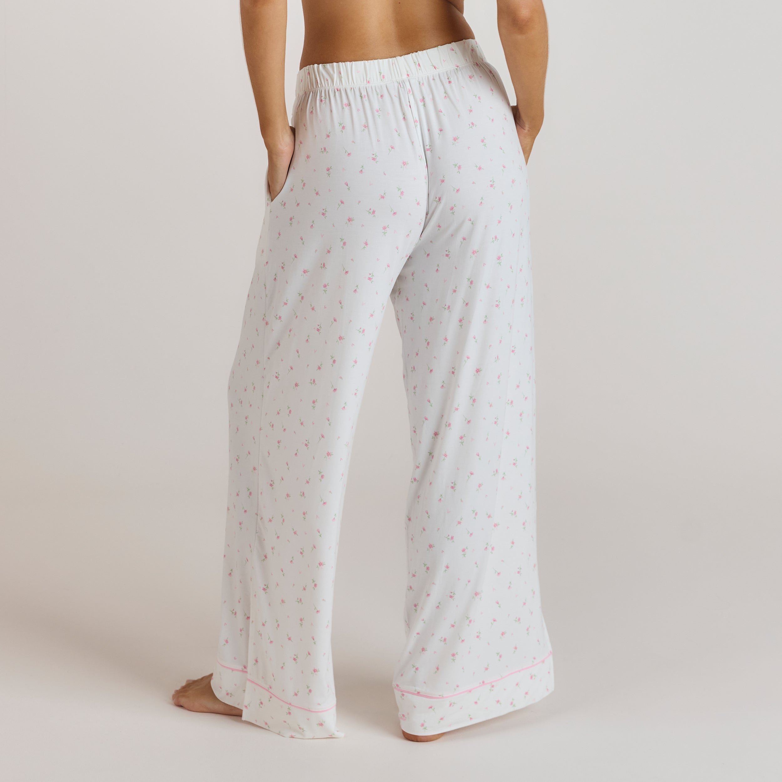 Modal Pyjama Broek - Bloemenprint alternate