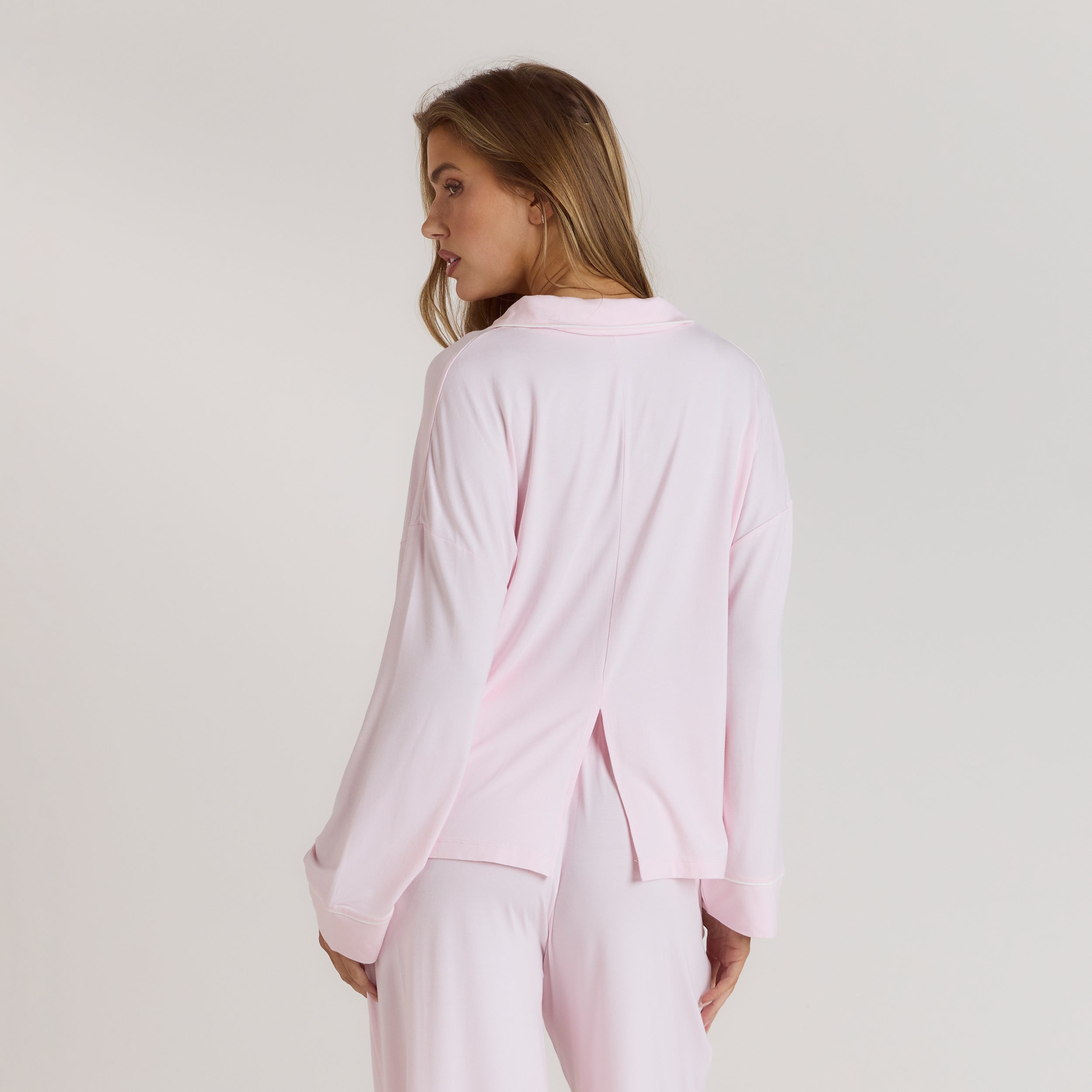 Modal Pyjama Shirt | Modal Pyjama Shirt - Roze