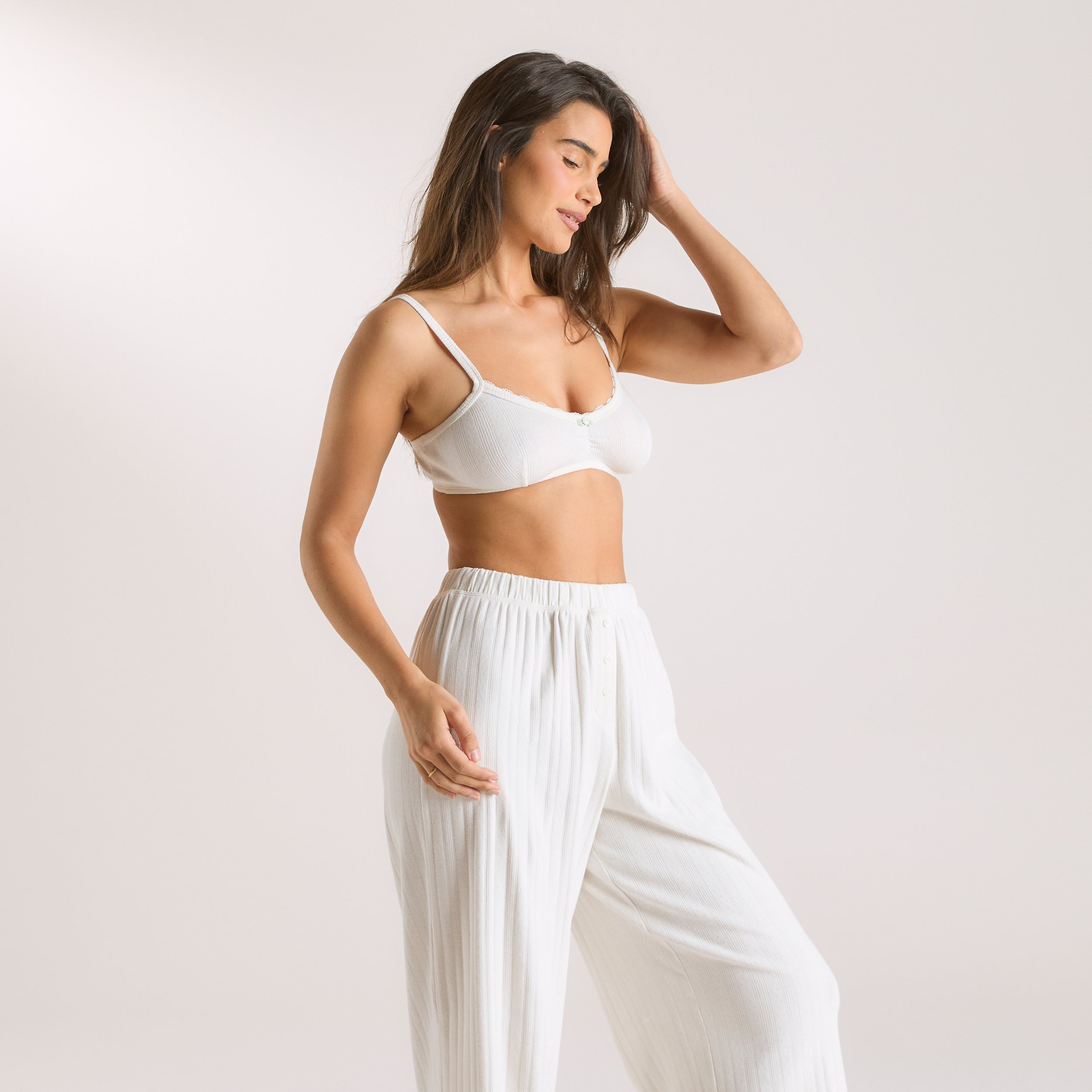 Pointelle Bralette | Pointelle Bralette - Crème