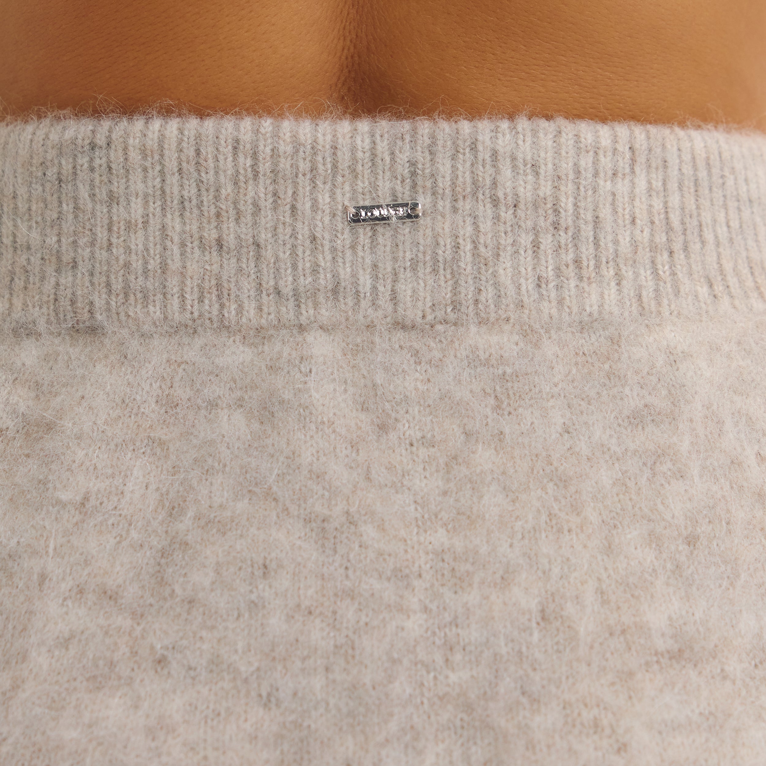 Gebreide Minirok | Gebreide Minirok - Nertskleur