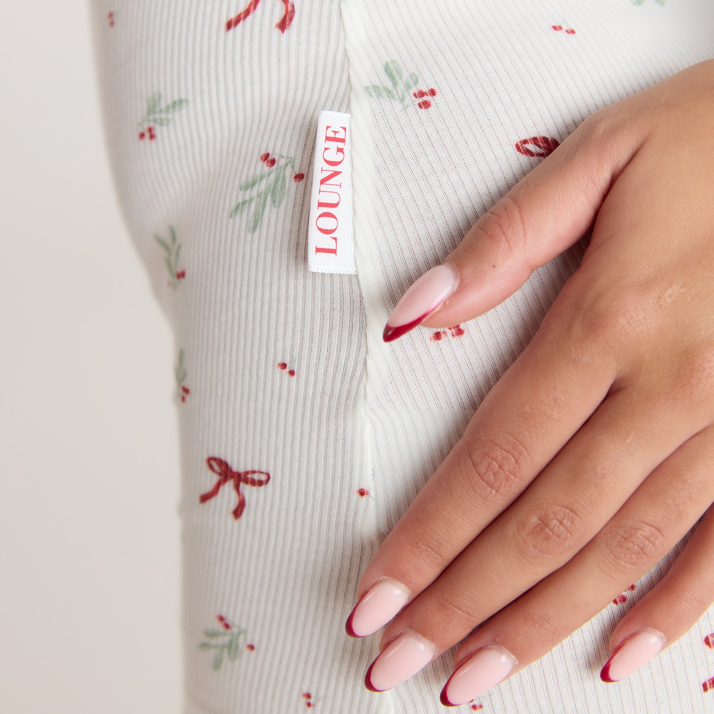 Mistletoe Ribbed Romper | Mistletoe Ribbed Romper - Strikprint