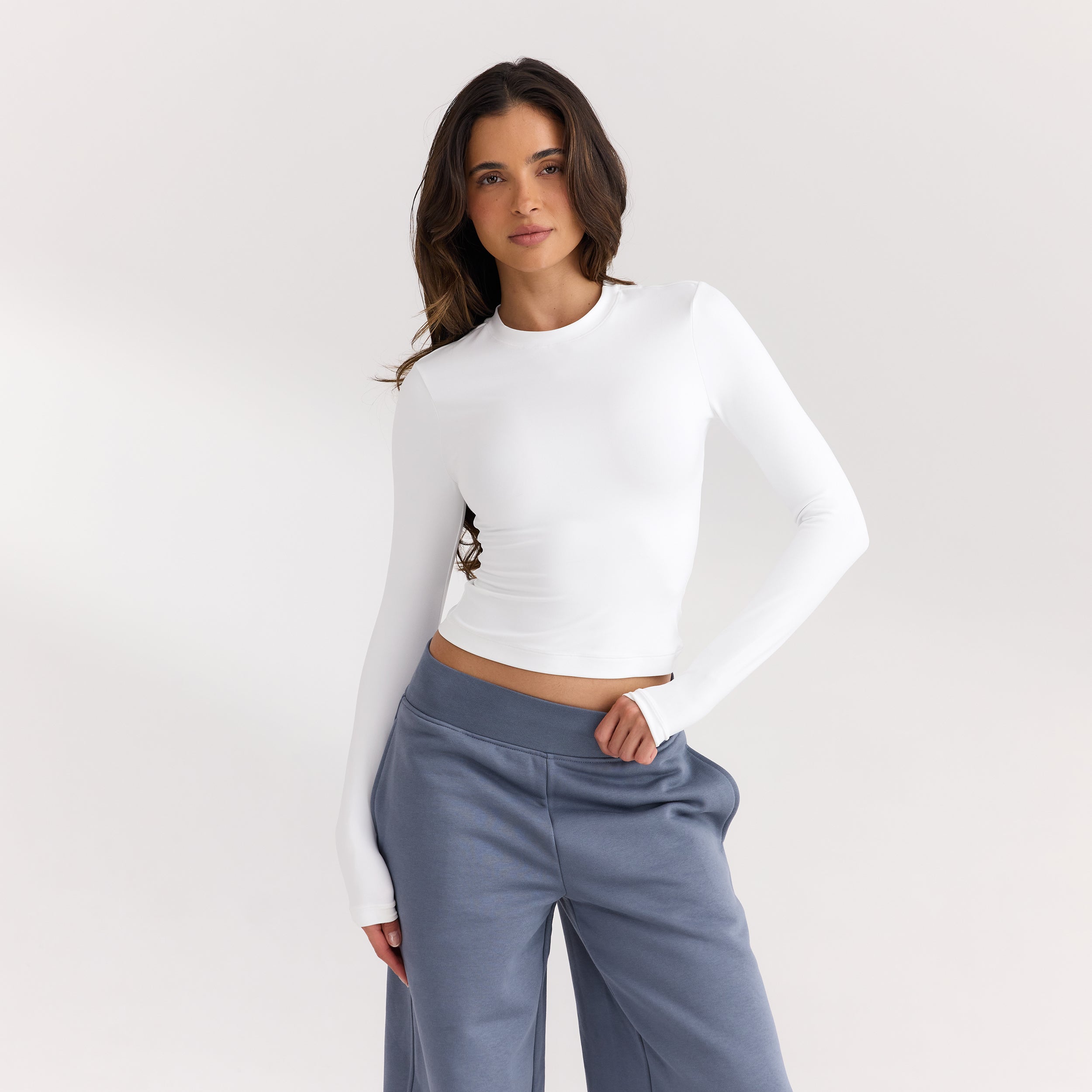 ContourSoft™ Long-Sleeve Top | ContourSoft™ Long-Sleeve Top - Wit