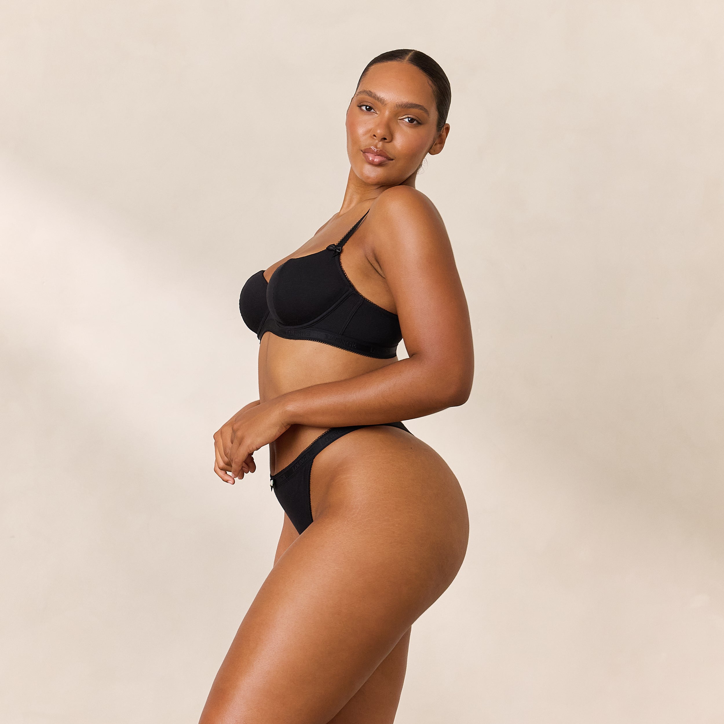 Rosebud Ribbed Balcony BH | Amber, 80D/L