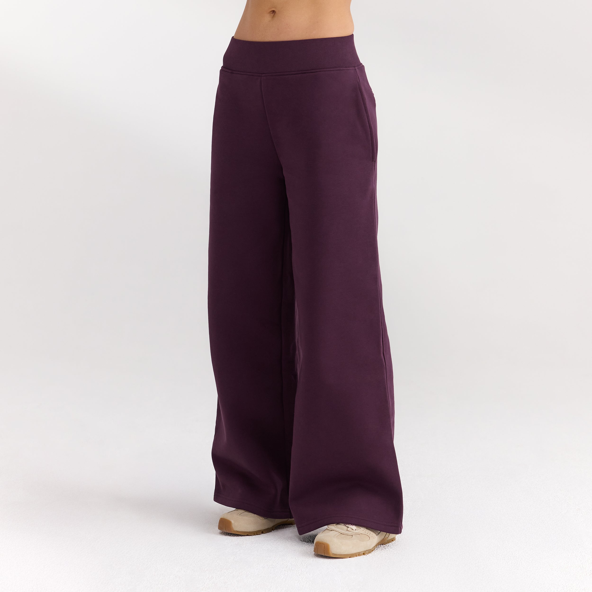 Joggingbroek met rechte pijpen | Joggingbroek met rechte pijpen - Kersenrood