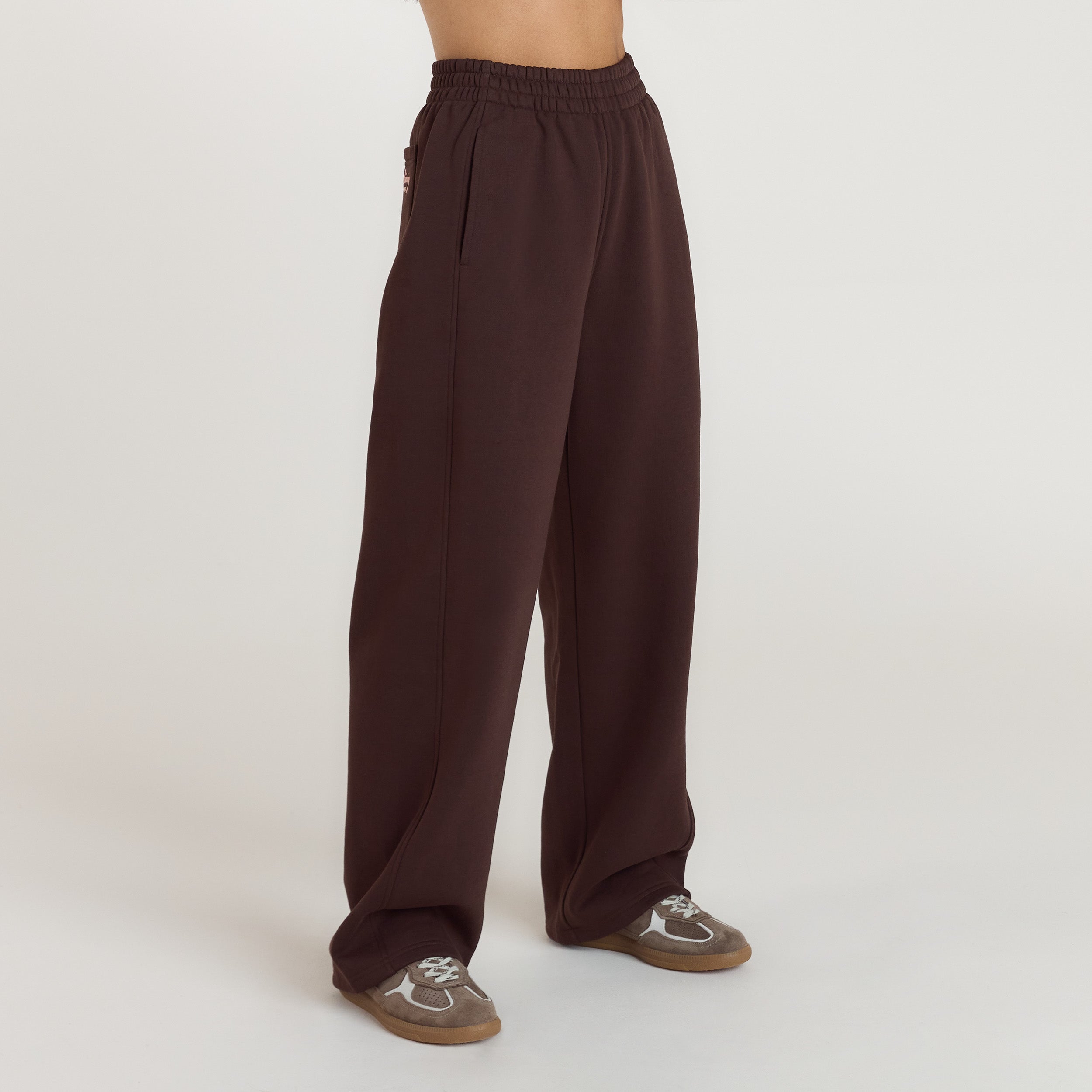 Lounge Living Rechte Joggingbroek | Lounge Living Rechte Joggingbroek - Chocolade