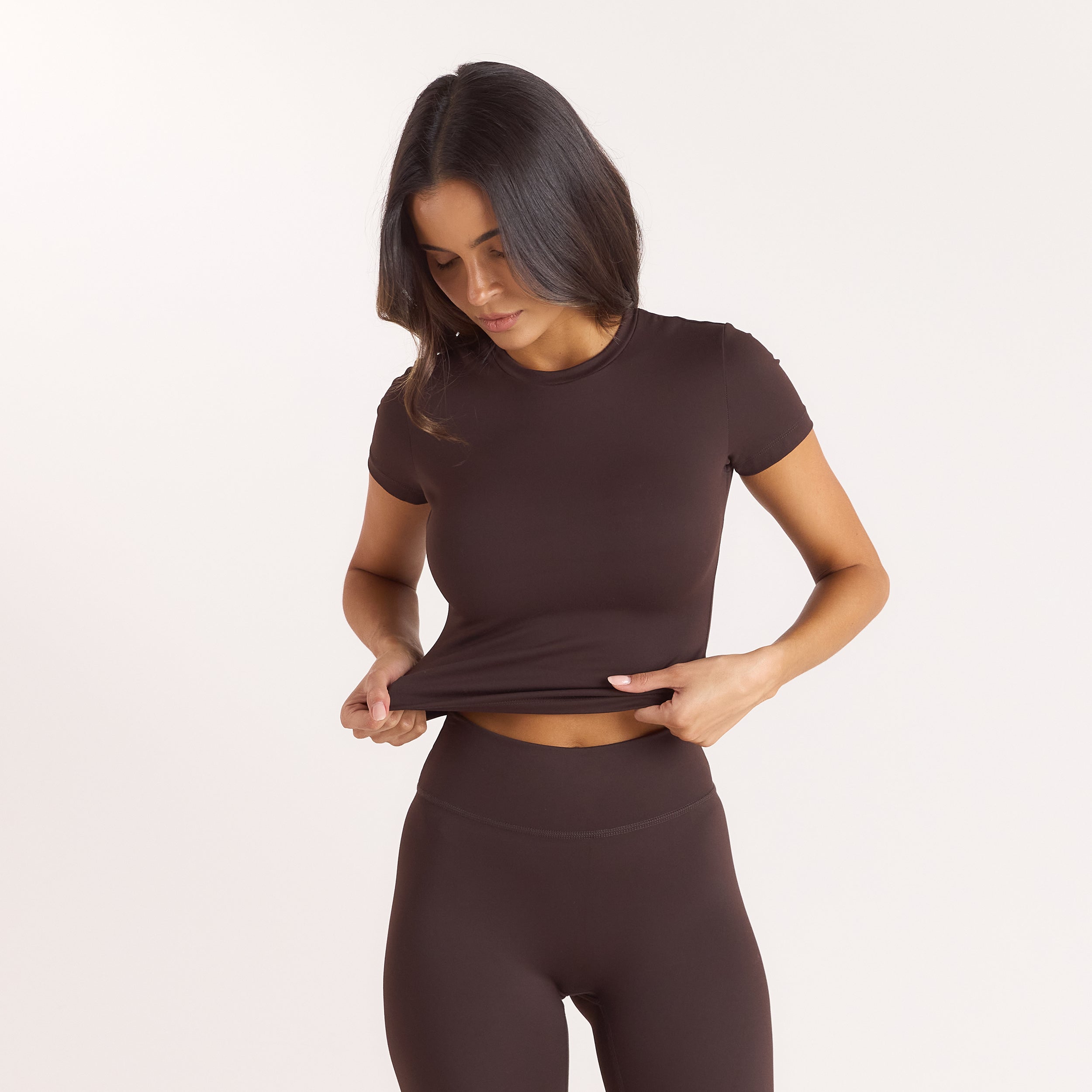 Classic Fitted Top | Classic Fitted Top - Koffieboon