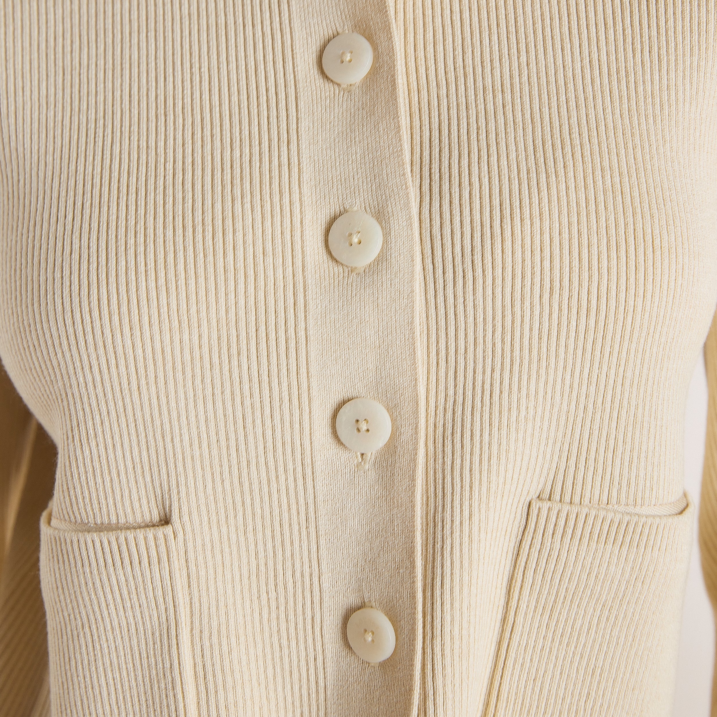 Gebreid Oversized Shirt | Gebreid Oversized Shirt - Crème