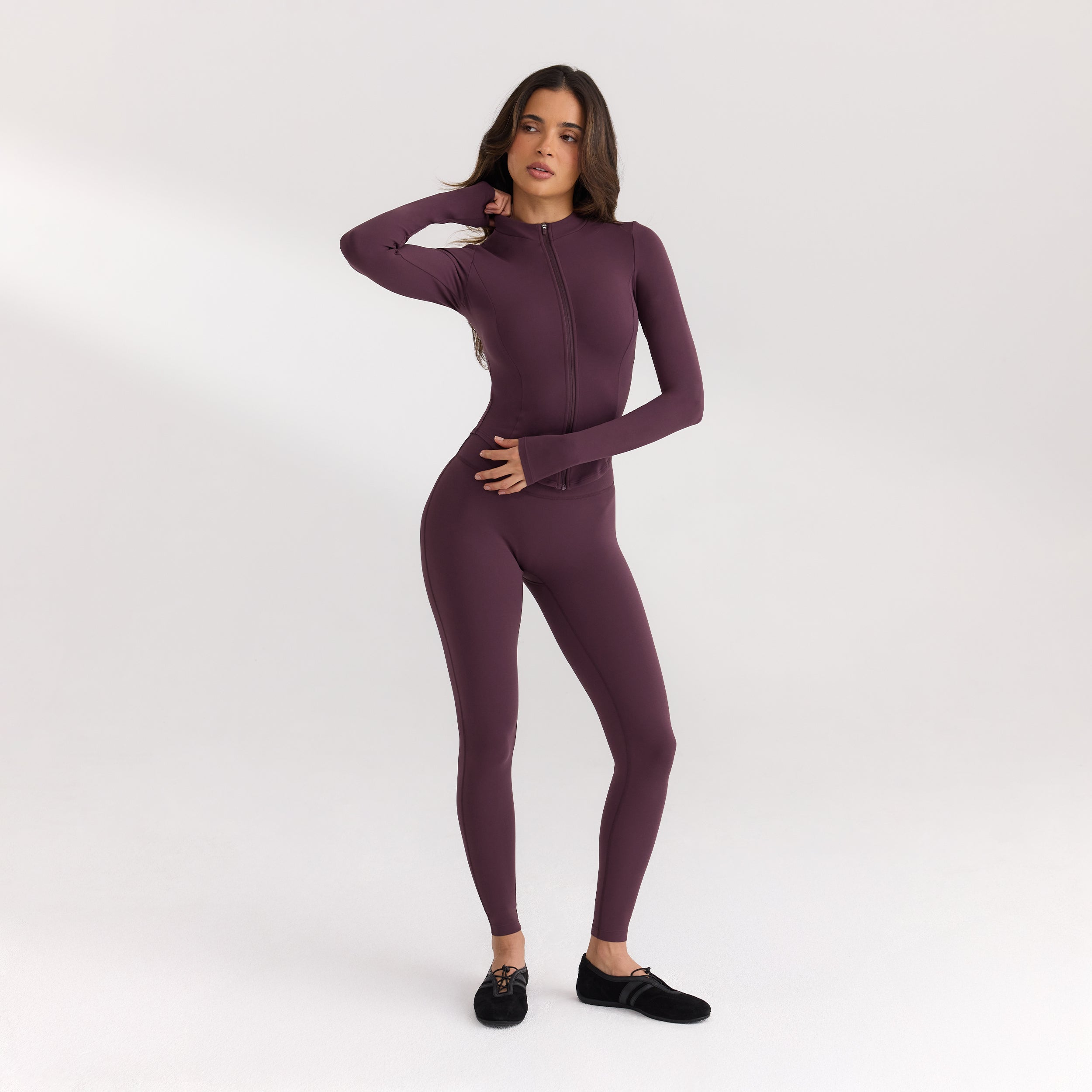 ContourSoft™ Klassieke Legging | ContourSoft™ Klassieke Legging - Kersenrood