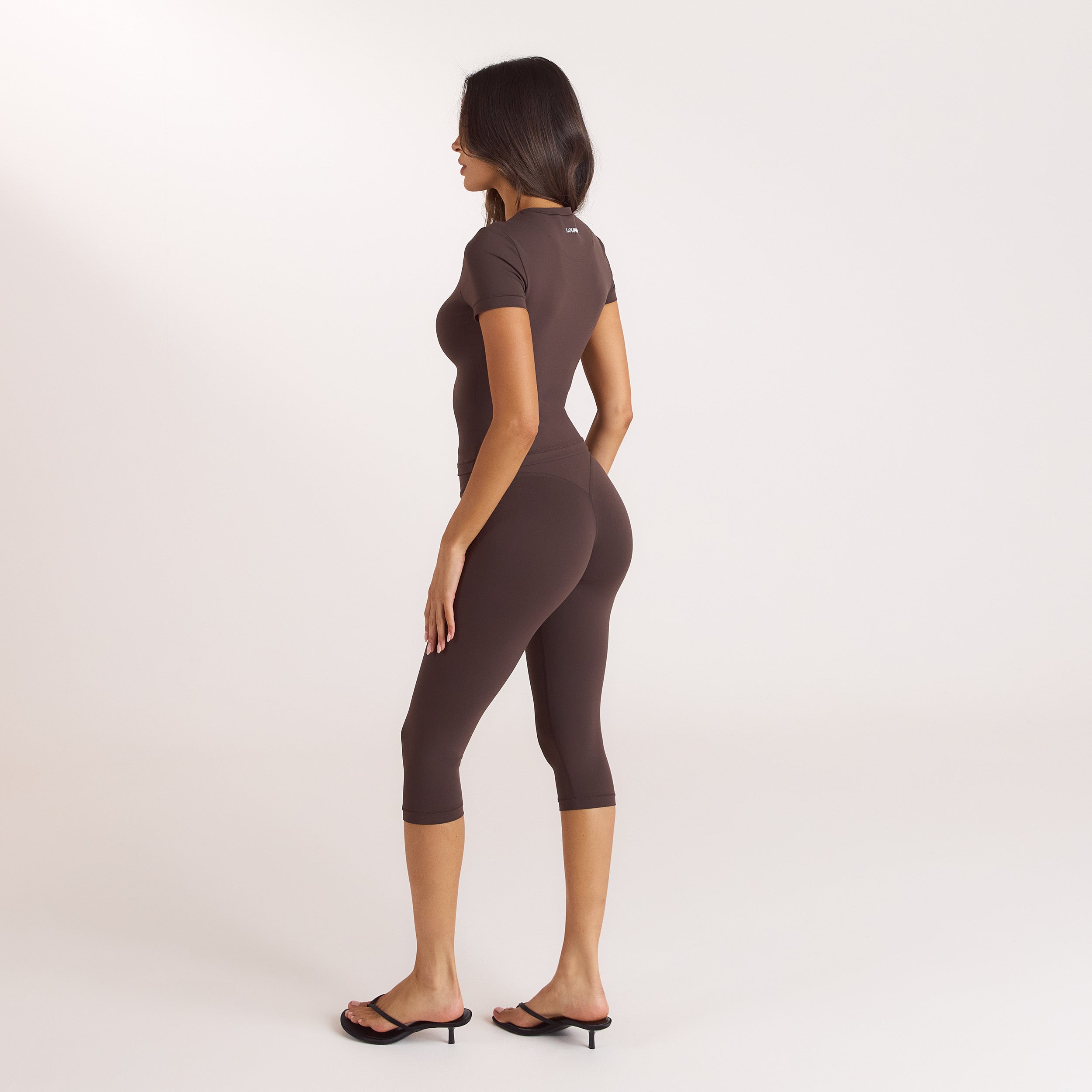ContourSoft Capri Leggings | ContourSoft Capri Leggings - Donker Chocoladekleurig