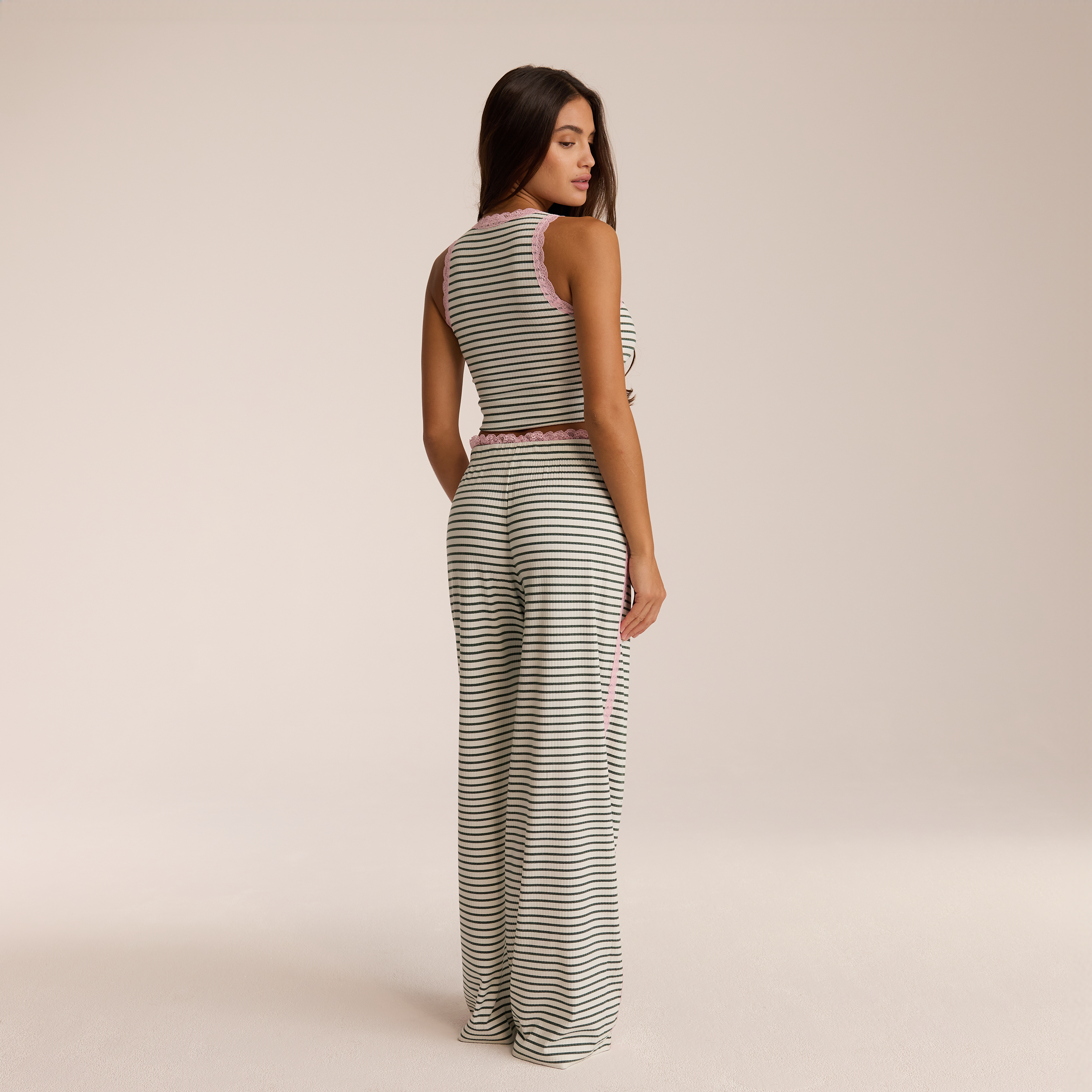 Kanten Vest Pyjama Top  | Ava, XS