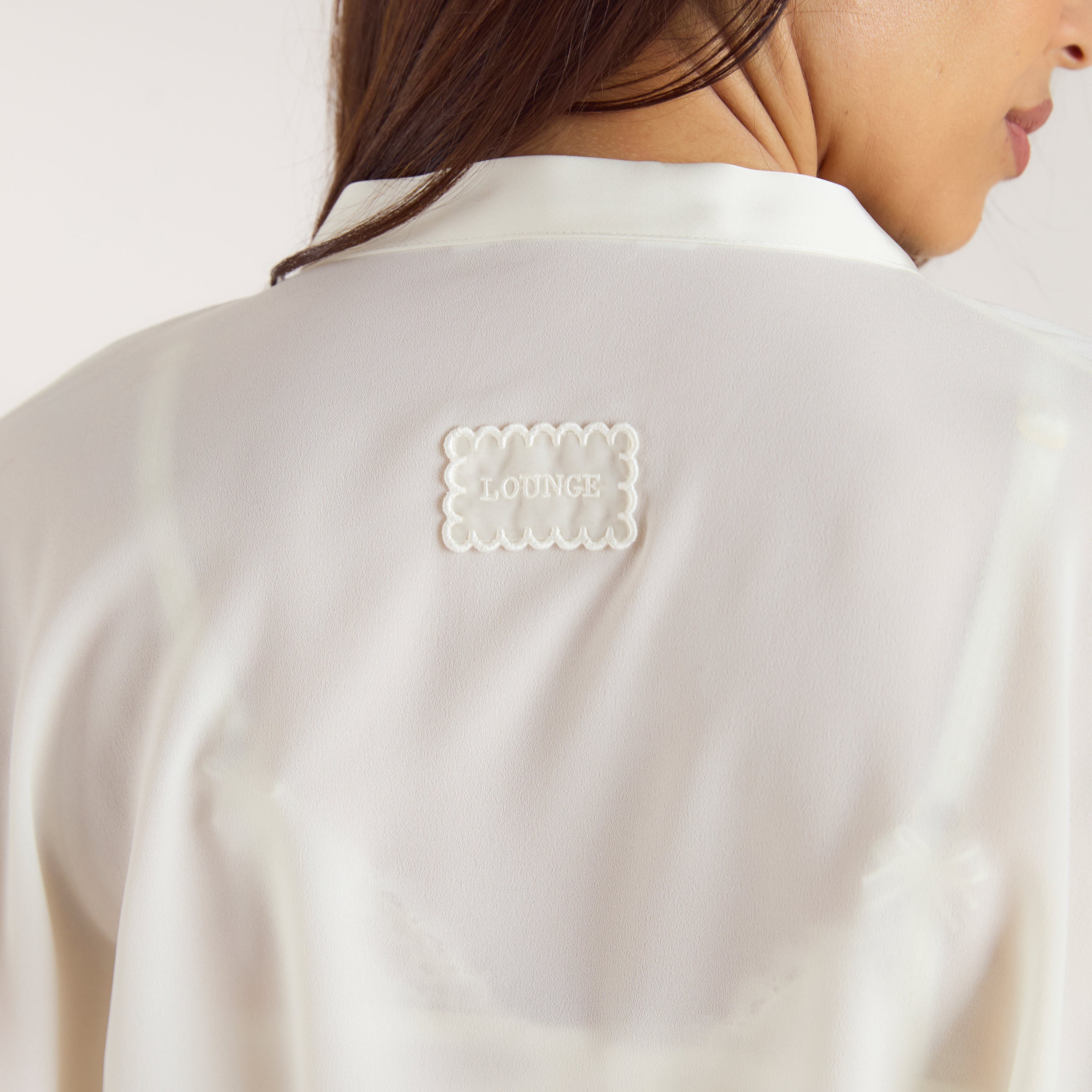 Chiffon Maxi-Badjas | Chiffon Maxi-Badjas - Crème