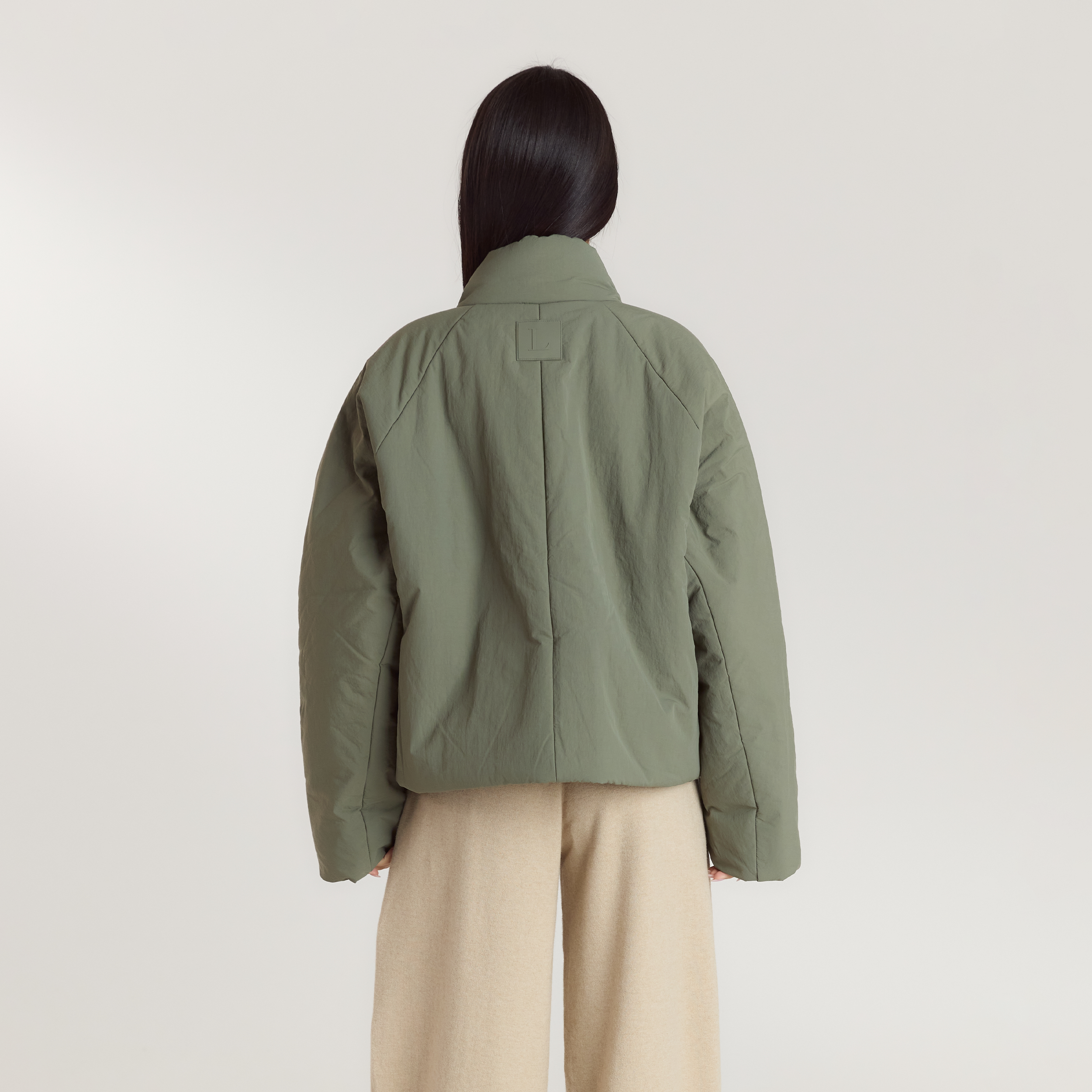 Cocoon Pufferjas | Cocoon Pufferjas - Saliegroen