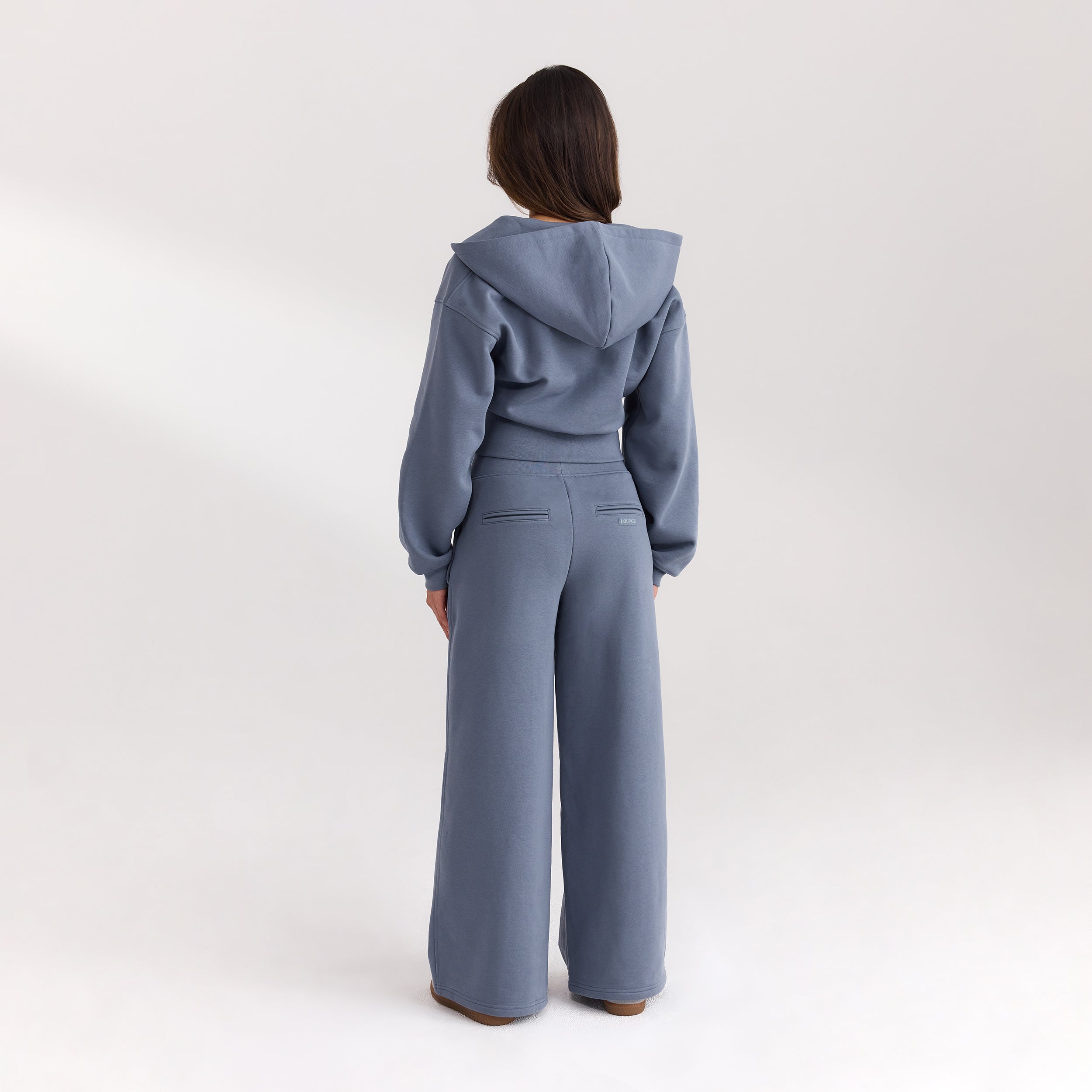 Joggingbroek met rechte pijpen | Joggingbroek met rechte pijpen - Leiblauw