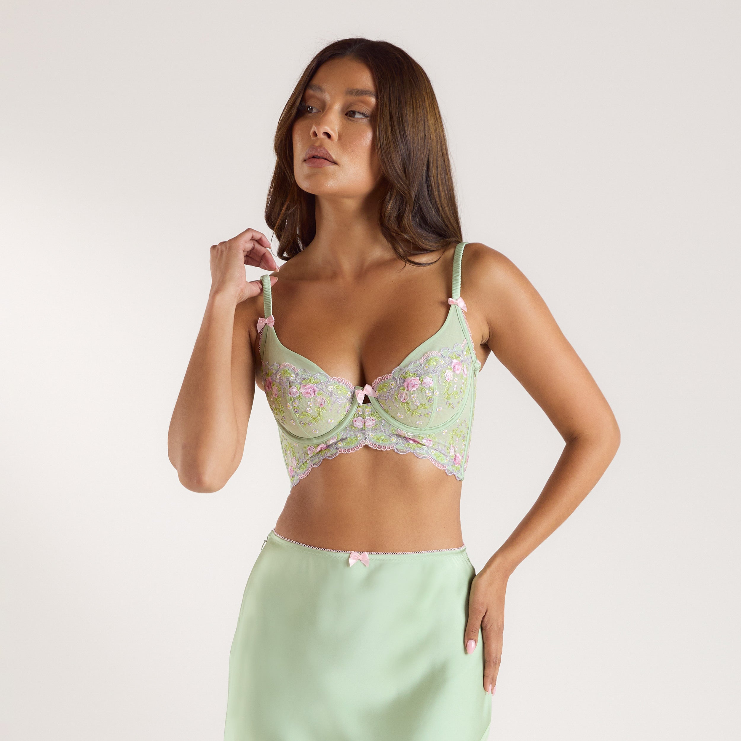 Elyssia Longline BH & Rok | Elyssia Longline BH (Set) - Groen