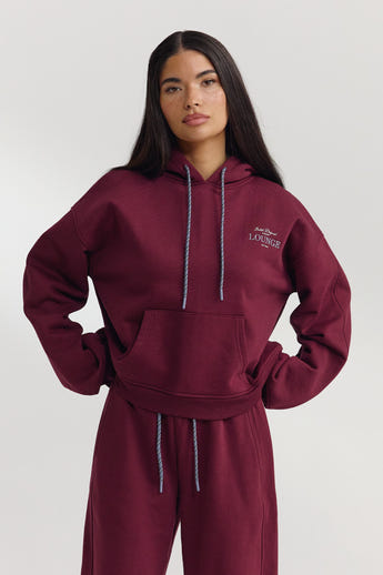 Oversized Hoodie - Kersenrood