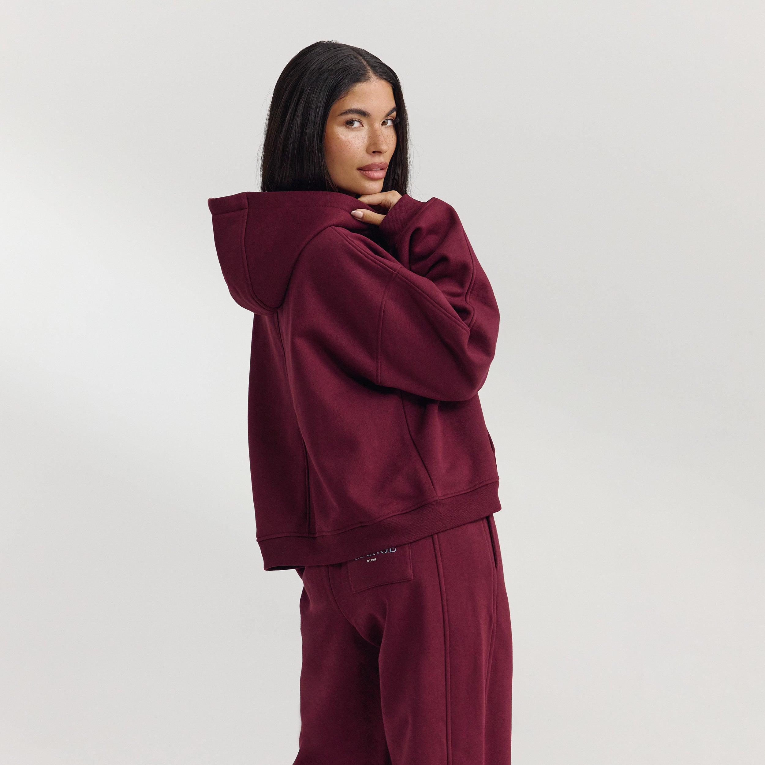 Oversized Hoodie | Oversized Hoodie - Kersenrood