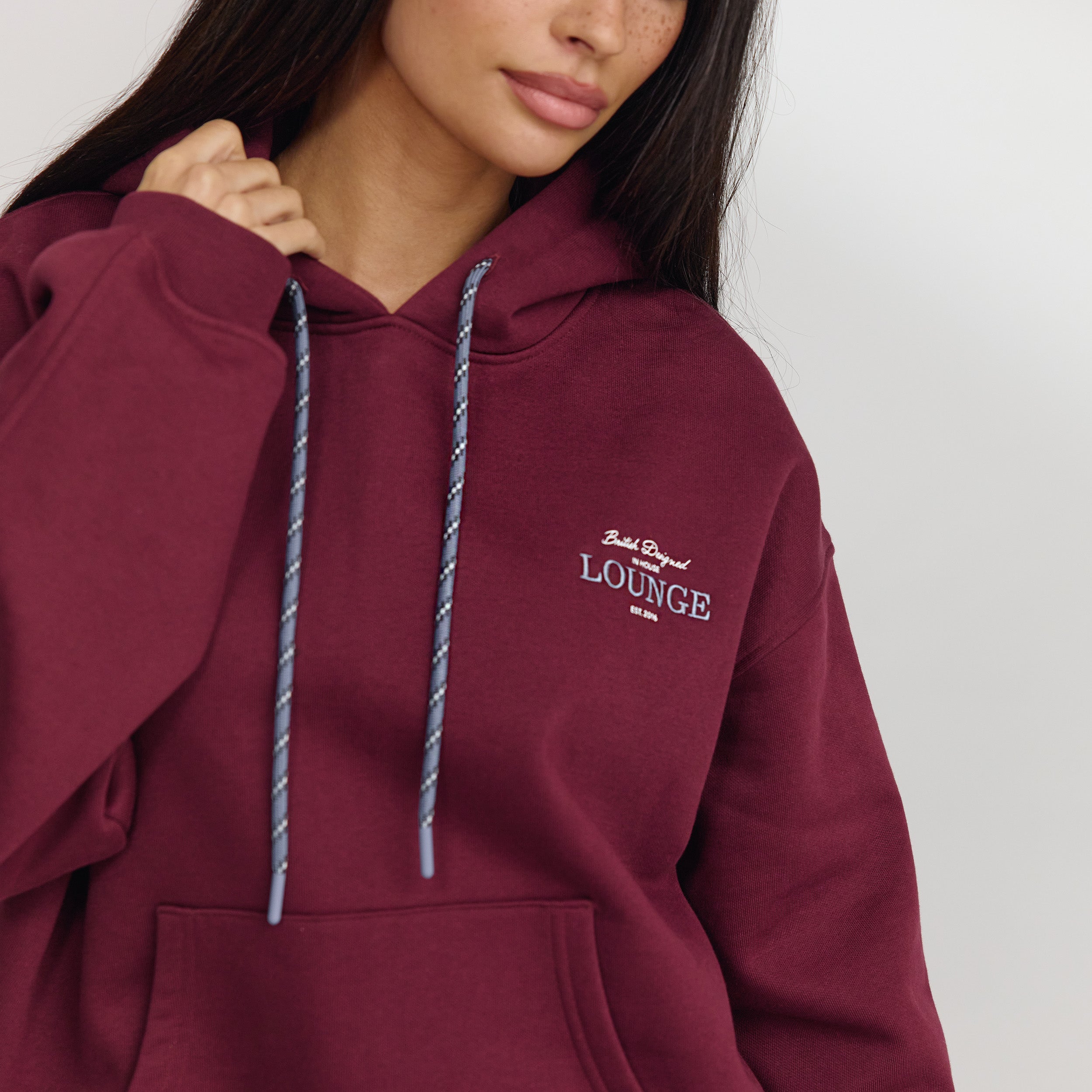 Oversized Hoodie | Oversized Hoodie - Kersenrood