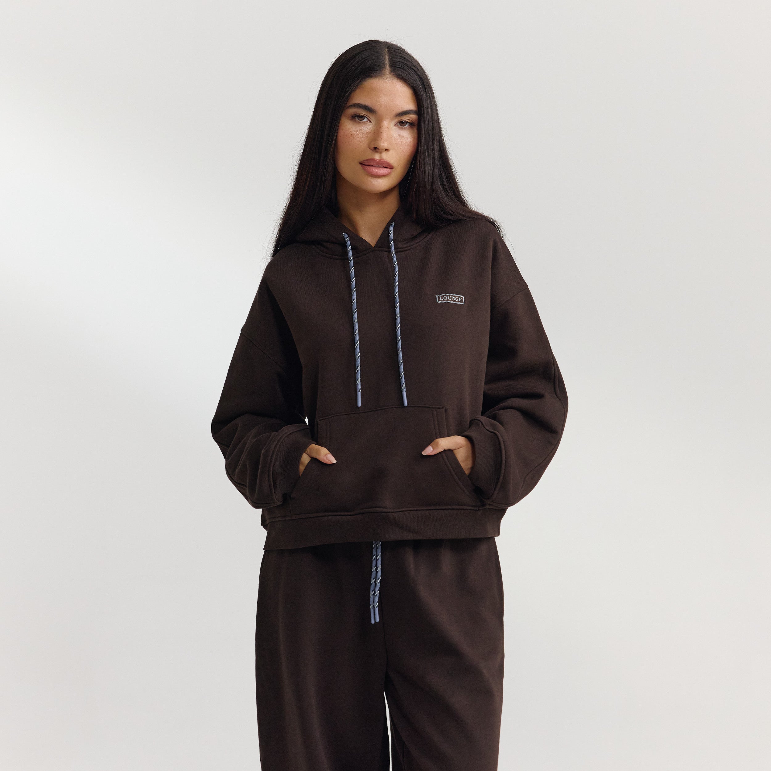 Oversized Hoodie - Donker Chocoladekleurig alternate