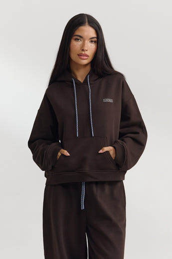 Oversized Hoodie - Donker Chocoladekleurig alternate
