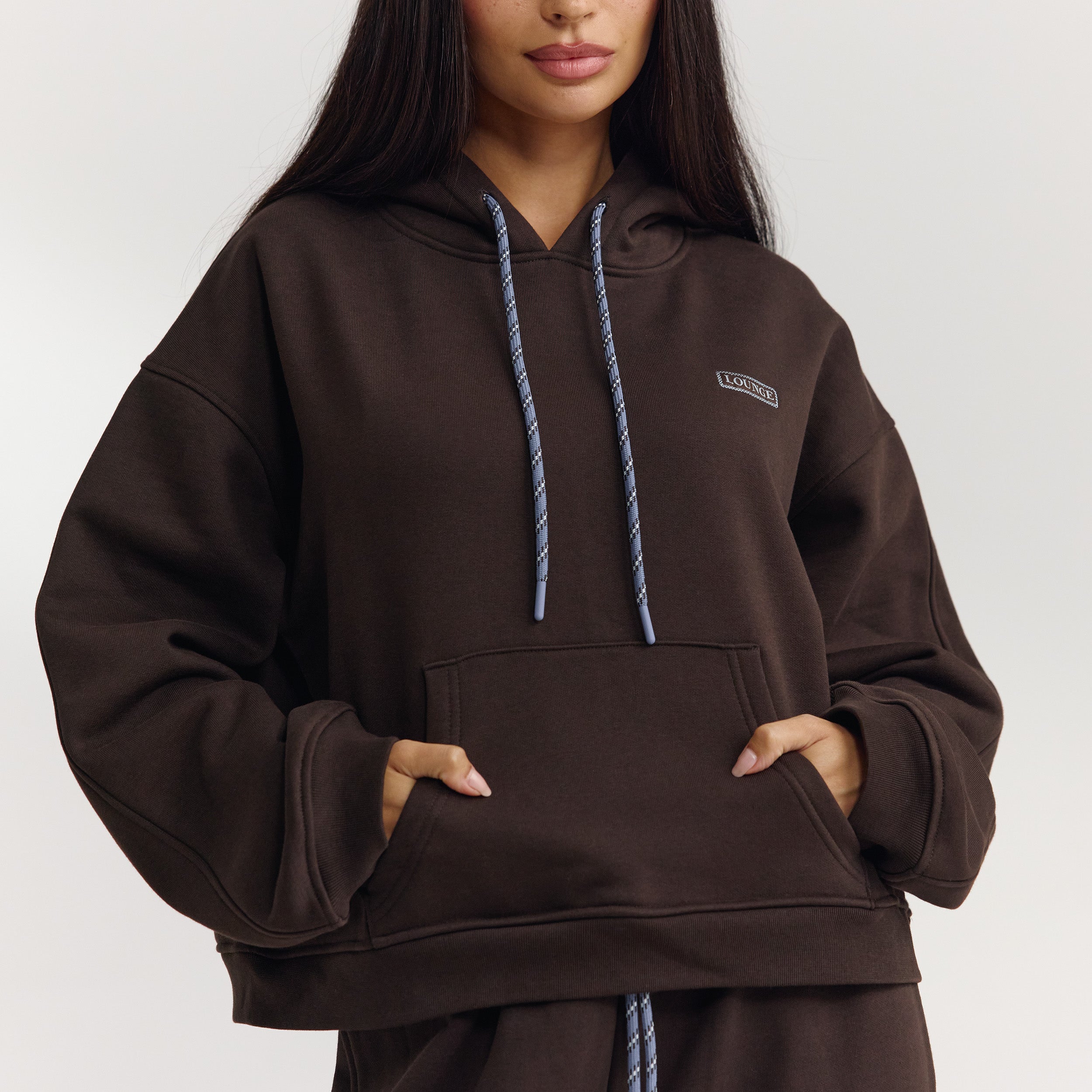 Oversized Hoodie - Donker Chocoladekleurig
