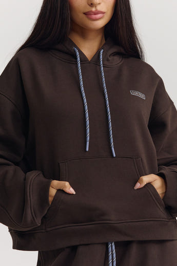 Oversized Hoodie - Donker Chocoladekleurig