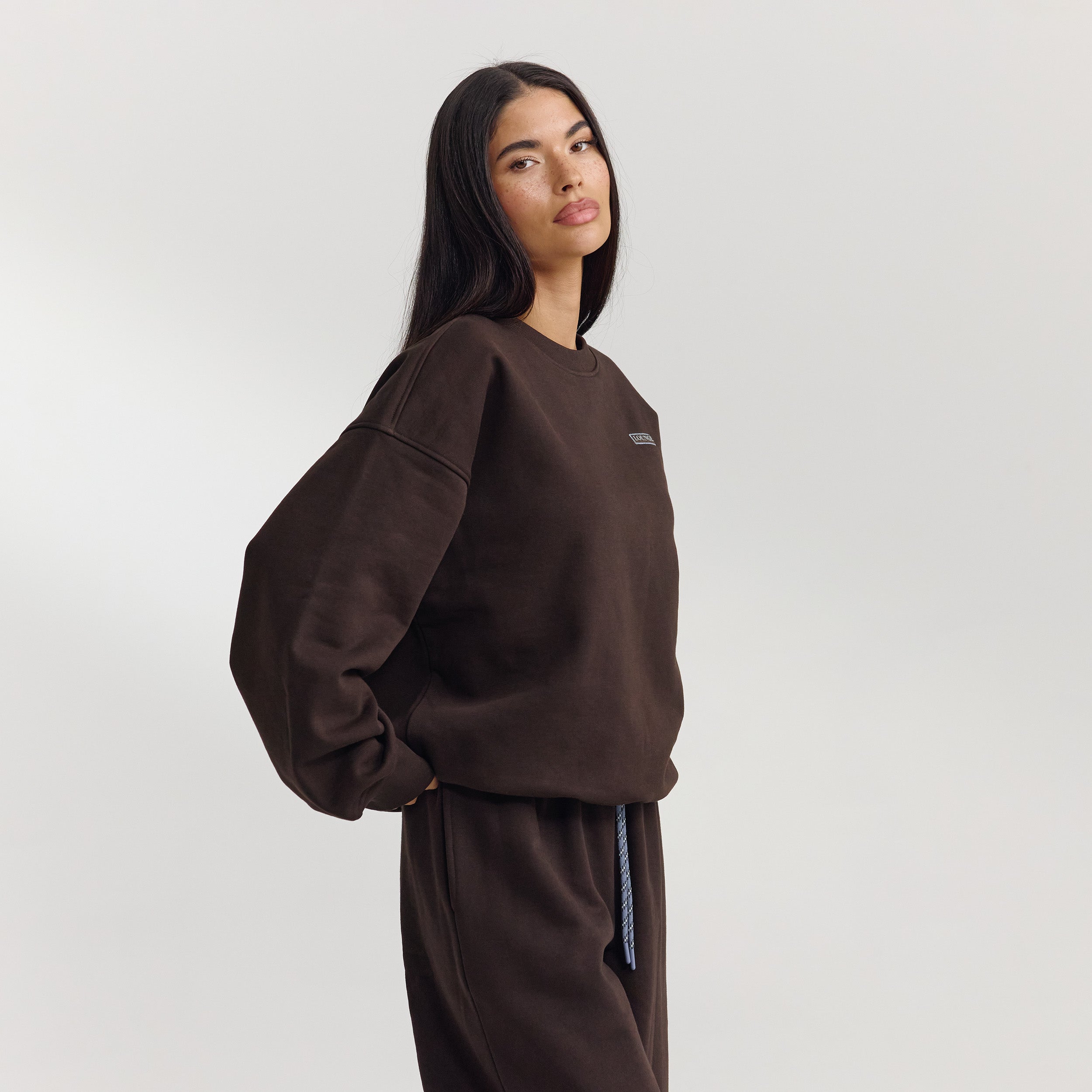 Oversized Trui | Oversized Trui - Donker Chocoladekleurig