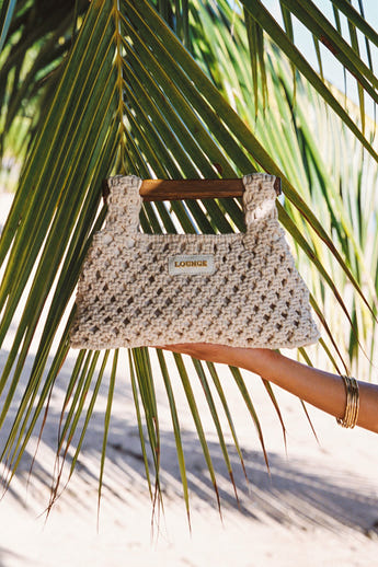 Clover Clutch Bag - Crème