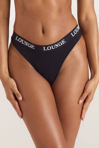 Bamboo Nurture Brazilian Slip - Zwart