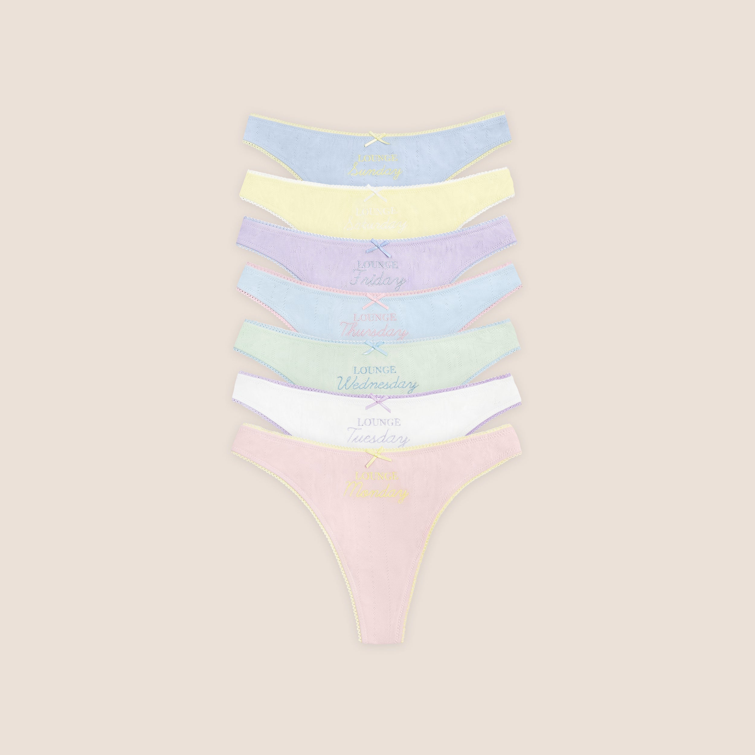 Days of the Week String (7-pack) - Multicolour Pastel