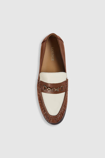 Agnes Loafers - Tan/Crème alternate